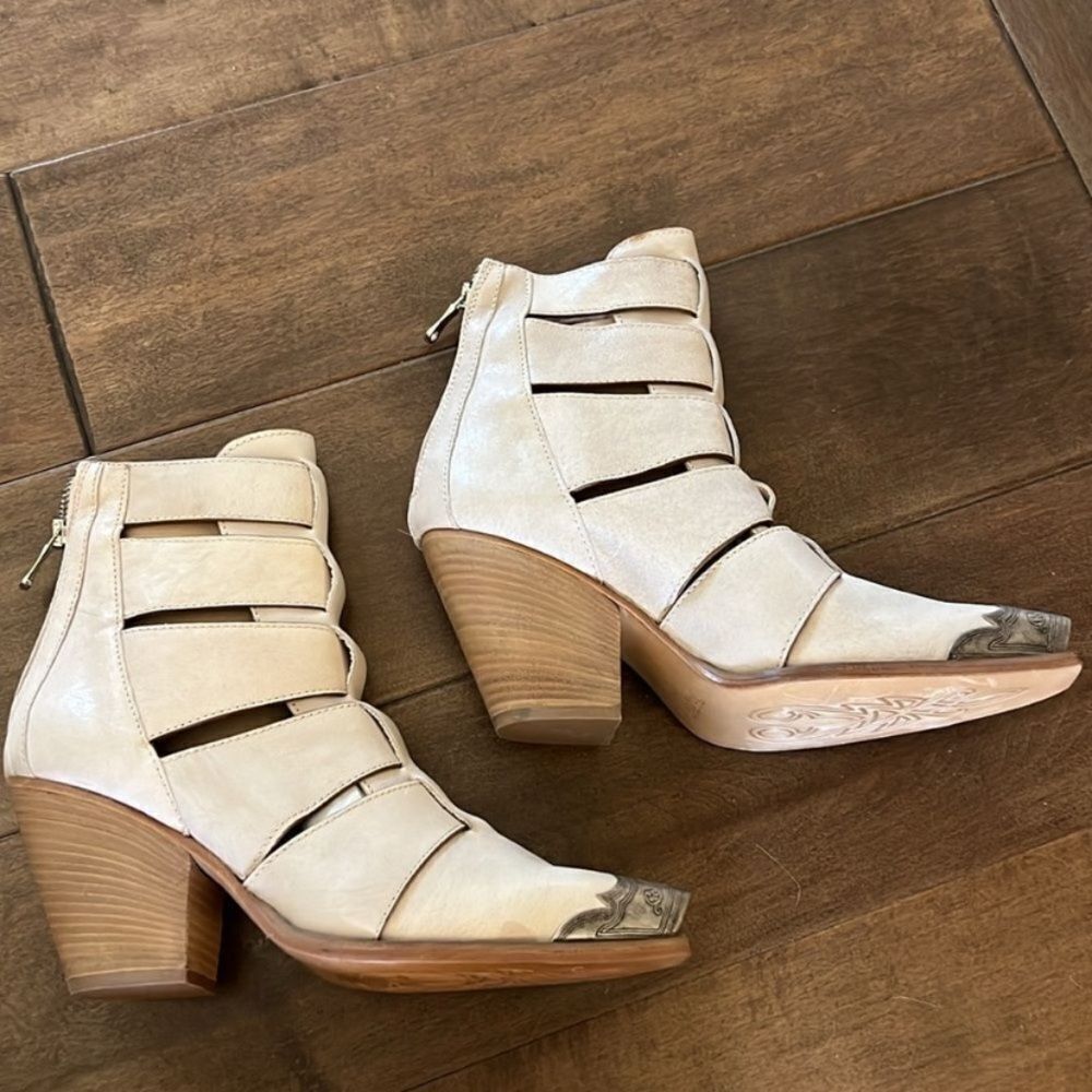 Free People Brayden Fisherman Boot White Ivory EU 40 US 10 - Picture 8 of 12